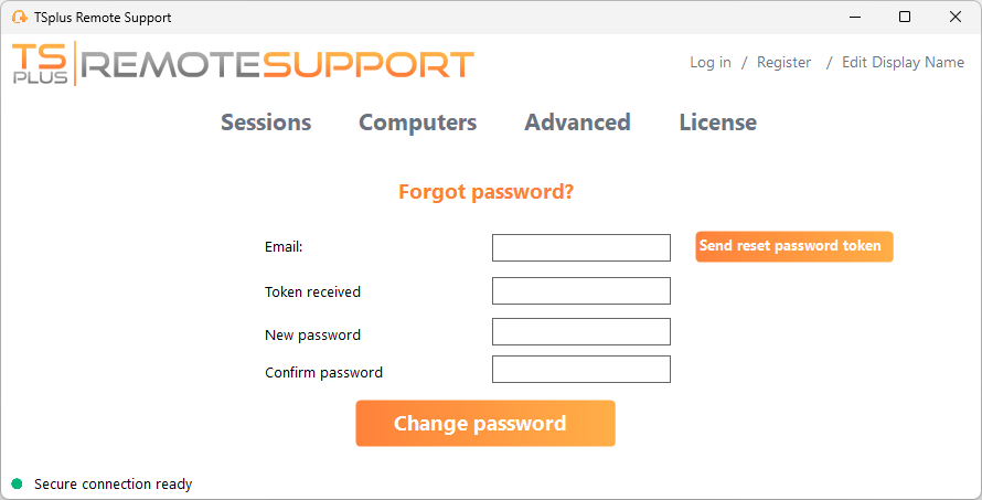 Register menu