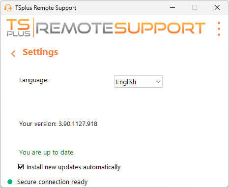 General settings