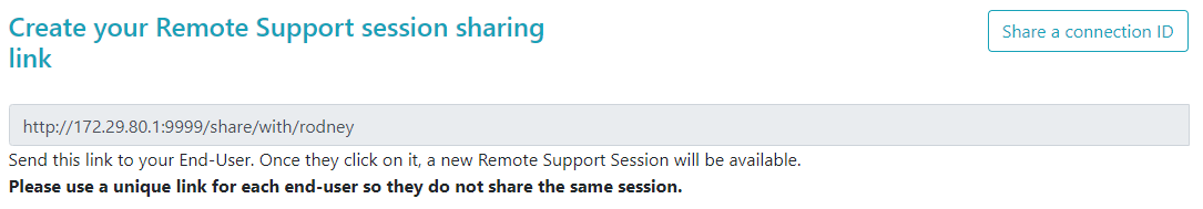 Create link section