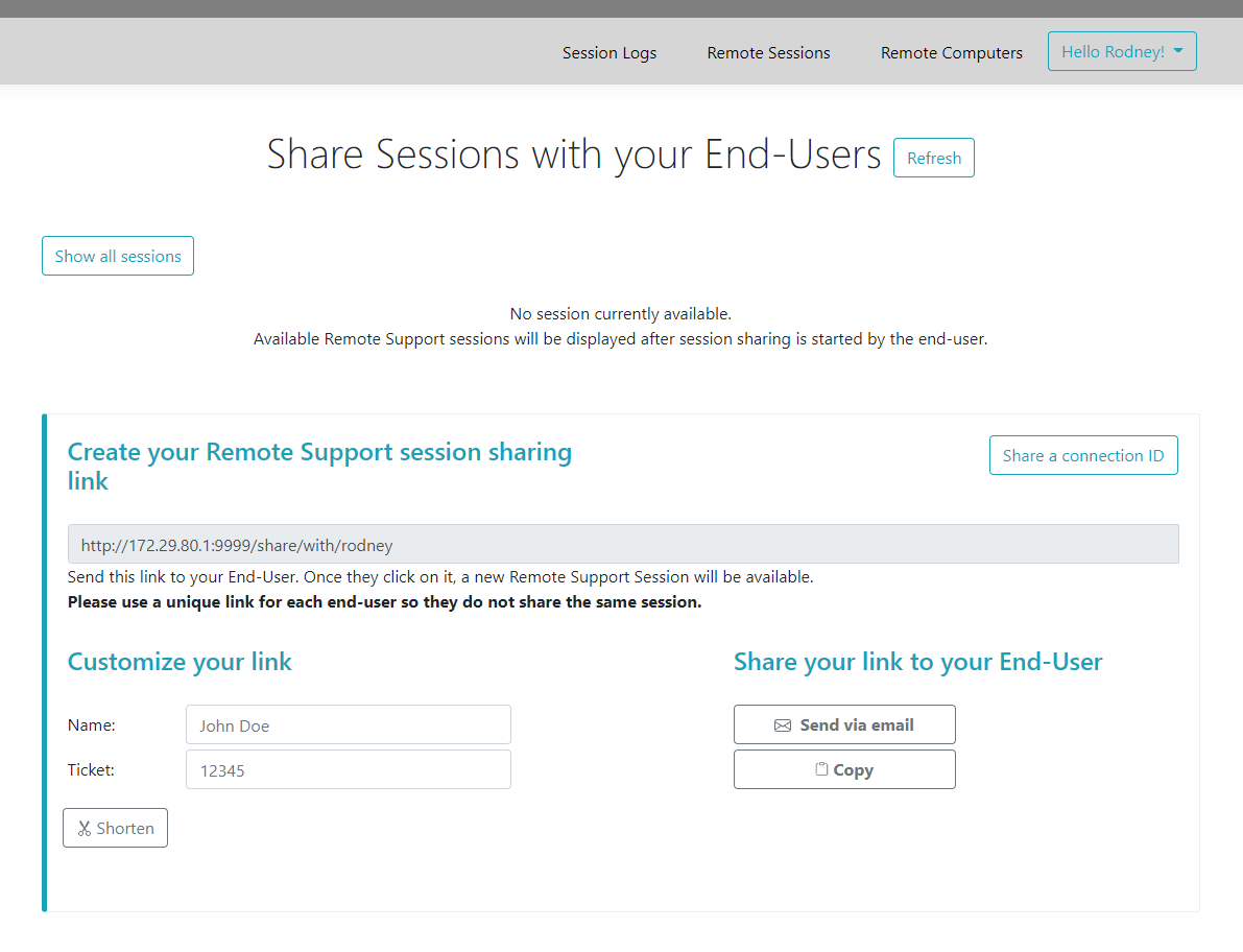 Agent Web Console 1